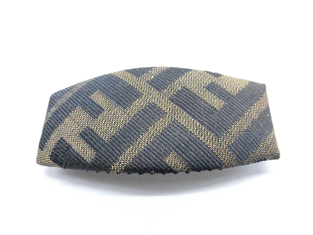 Fendi Zucca Canvas Large Barrette Hair Clip